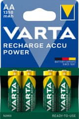 Varta Power 4 AA 1350 mAh R2U punjiva baterija 56746101404, 4 komada
