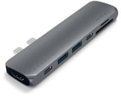 Satechi Pro hub, USB-C, 7 ulaza, Space Gray
