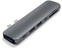 Satechi Pro hub, USB-C, 7 ulaza, Space Gray