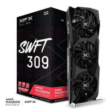 XFX Speedster Swft 309 Radeon RX 6700 XT grafičkna kartica, 12 GB GDDR6 (RX-67XTYJFDV)