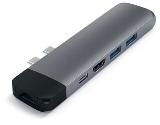 Satechi Pro hub, USB-C, 6 ulaza, Space Gray