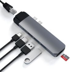 Satechi Pro hub, USB-C, 6 ulaza, Space Gray
