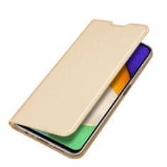 Dux Ducis Skin Pro preklopna kožna maska za Samsung Galaxy A03s, zlato