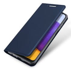 Dux Ducis Skin Pro preklopna kožna maska za Samsung Galaxy A22 4G, plava