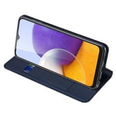 Dux Ducis Skin Pro preklopna kožna maska za Samsung Galaxy A22 4G, plava