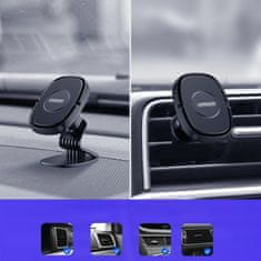 Joyroom Magic Dashboard magnetski držač mobitela za auto, crno