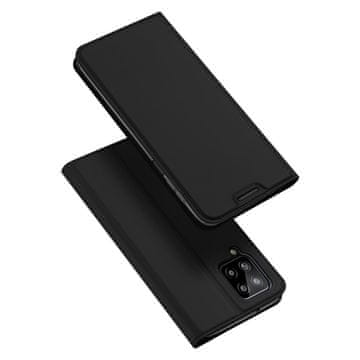 Dux Ducis Skin Pro preklopna kožna maska za Samsung Galaxy A22 4G, crno