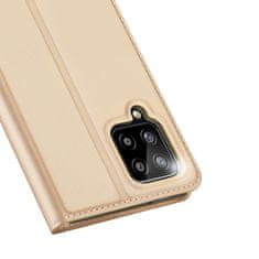Dux Ducis Skin Pro preklopna kožna maska za Samsung Galaxy A22 4G, zlato