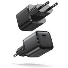 Joyroom Mini Fast Charger punjač USB-C PD QC 20W, crno