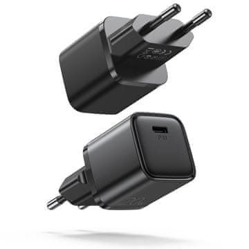 Joyroom Mini Fast Charger punjač USB-C PD QC 20W, crno