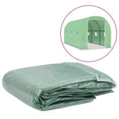Vidaxl Zamjenski pokrov za plastenik (9 m²) 200 x 450 x 200 cm zeleni