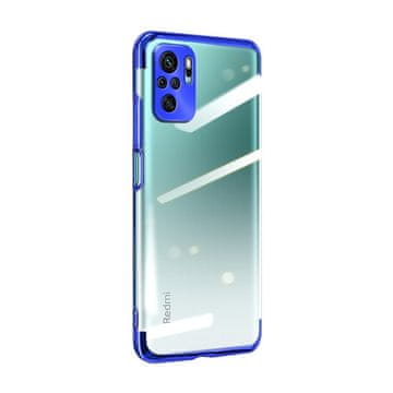 HURTEL Futrola Clear Color Gel TPU Electroplating okvir za Xiaomi Redmi Note 10 5G / Poco M3 Pro plava