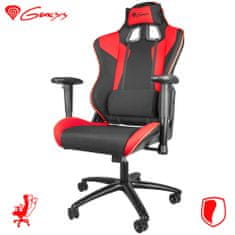 Genesis gamerska stolica SX77, crno-crvena