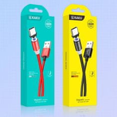 Kaku Magnetic kabel USB / USB-C 3A 1m, crno