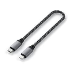 Satechi kratki kabel USB-C u Lightning 25 cm ST-TCL10M, siva