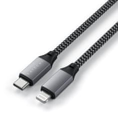 Satechi kratki kabel USB-C u Lightning 25 cm ST-TCL10M, siva