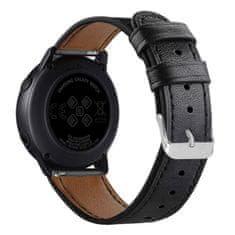 BStrap Leather Italy remen za Garmin Venu 2 Plus, black