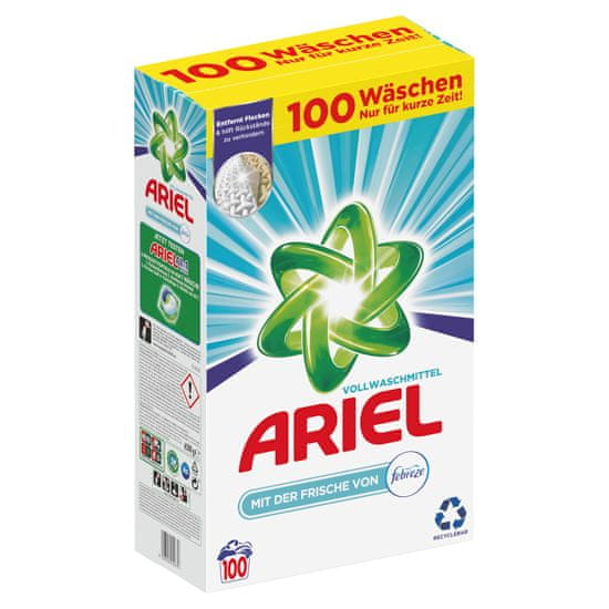 Ariel Ariel prašak za rublje Febreze, 100 pranja