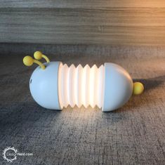 Design Nest LED noćno svjetlo u obliku gusjenice, magnetsko, proširivo