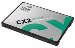 TeamGroup CX2 SSD disk, 1 TB, SATA 3, 6.35 cm (2,5")