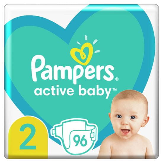 Pampers Active Baby pelene, vel. 2, 4-8 kg, 96 komada