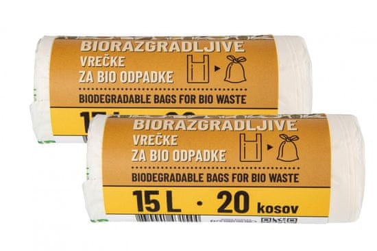 Piskar biorazgradive vrećice 15L / 20 komada / 2kpl