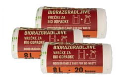 Piskar biorazgradive vrećice 8L / 20 komada / 3kpl