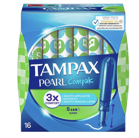 Tampax Compaq Pearl super tamponi, 16ct