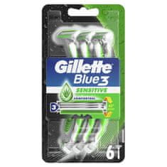 Gillette Blue 3 Sensitive set britvica za jednokratnu upotrebu, 5+1