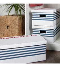 Marine set sklopivih kartonskih kutija za skladištenje, 52 x 29 x 20 cm, 3 komada