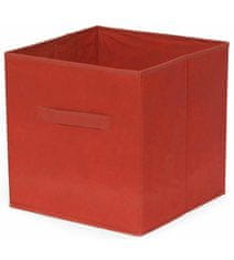 Compactor sklopiva kutija za police i police za knjige, polipropilen, 31 x 31 x 31 cm, crvena