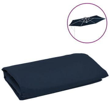 Vidaxl Zamjenska navlaka za vrtni suncobran plava 350 cm