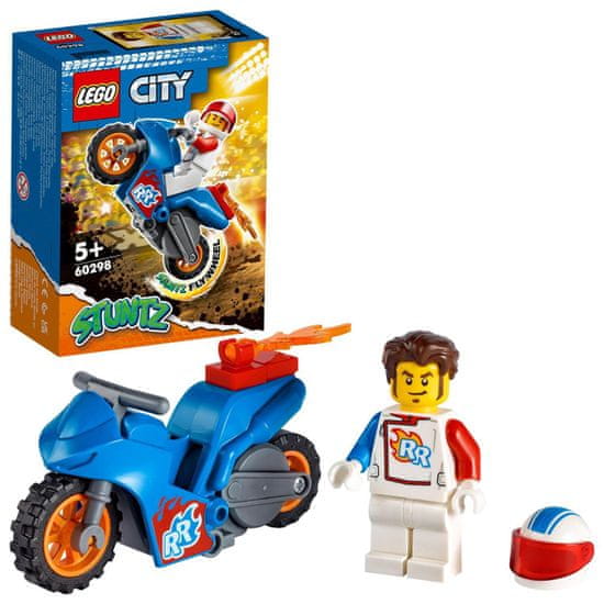 LEGO City 60298 Kaskaderski motor na raketni pogon