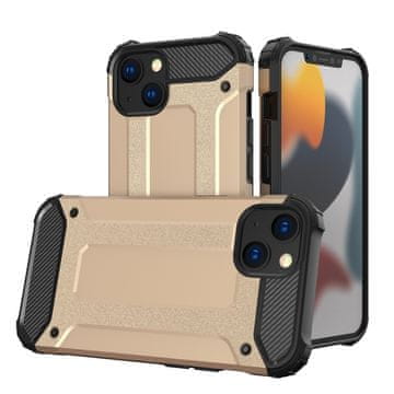 HURTEL Hybrid Armor maska za iPhone 13 mini, zlatna