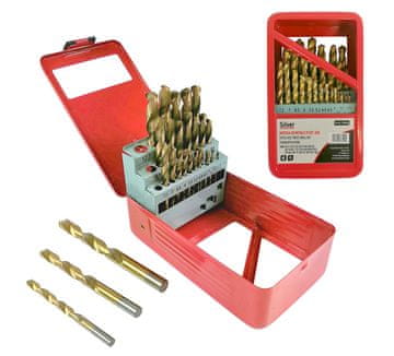 Silver Tools Postavite 29 HSS bušilica u kutiju - titan