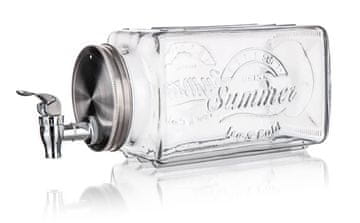 Banquet Sunrise staklena posuda s ventilom, 3 l