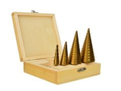 Silver Tools Set 4x HSS konusnih bušilica, konus, smreka 4-39mm - svrdla