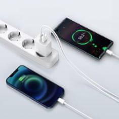 BASEUS Compact Quick punjač USB-C / USB 20W 3A PD QC, bijela