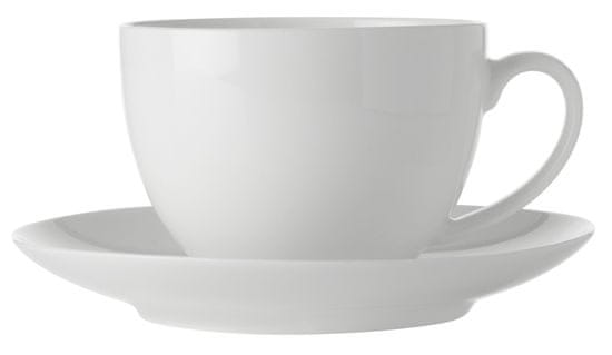 Maxwell & Williams White Basics set šalica s tanjurićem, 4 komada, bijela, 280 ml