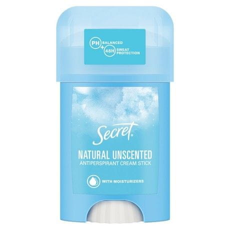 Secret dezodorans s kremom u sticku Natural Unscented, 40 ml