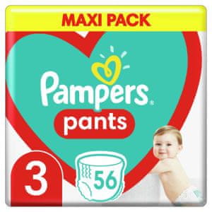 Pampers Pants pelene gaćice, Veličina 3, 6-11 kg, 56 komada