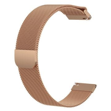 BStrap Milanese remen za Garmin Vivoactive 4, rose gold