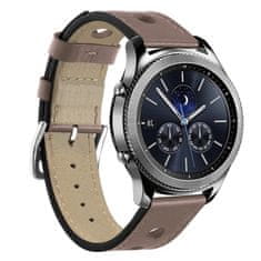 BStrap Leather Italy remen za Garmin Venu 2, khaki brown