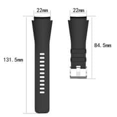 BStrap Silicone Davis remen za Garmin Venu 2, dark red