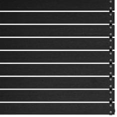 Vidaxl 3-dijelna vrtna garnitura od masivne borovine crna