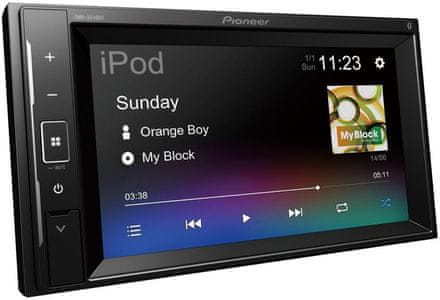 moderan autoradio s ekranom osjetljivim na dodir pionir DMH-A240BT Bluetooth bez pogona odlična zvučna web veza aux u načinu rada bez upotrebe ruku