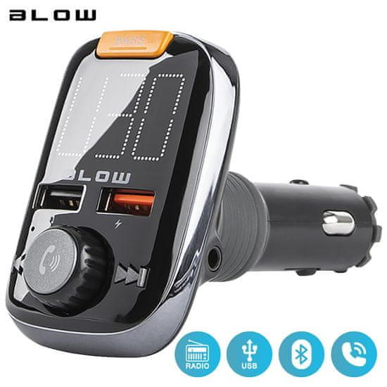 Blow FM odašiljač 74-154, Bluetooth 5.0, punjač QC3.0, telefoniranje bez upotrebe ruku