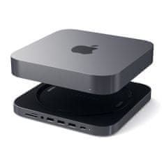 Satechi USB-C hub za Mac Mini, 6 portova, Space Gray