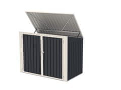 IWHOME Univerzalna Čelična Kućica za Otpad 1,75 m² Antracit - HORY B Model