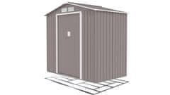 IWHOME Vrtna Kućica ARES A 2,71m² Svijetlo Siva s Podnom Konstrukcijom